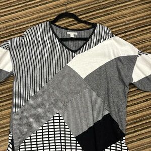 Black And White Sweater